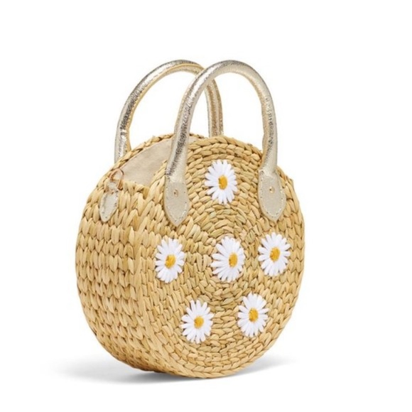 POOLSIDE The Maxine Embroidered Daisy Woven Purse - Picture 4 of 15